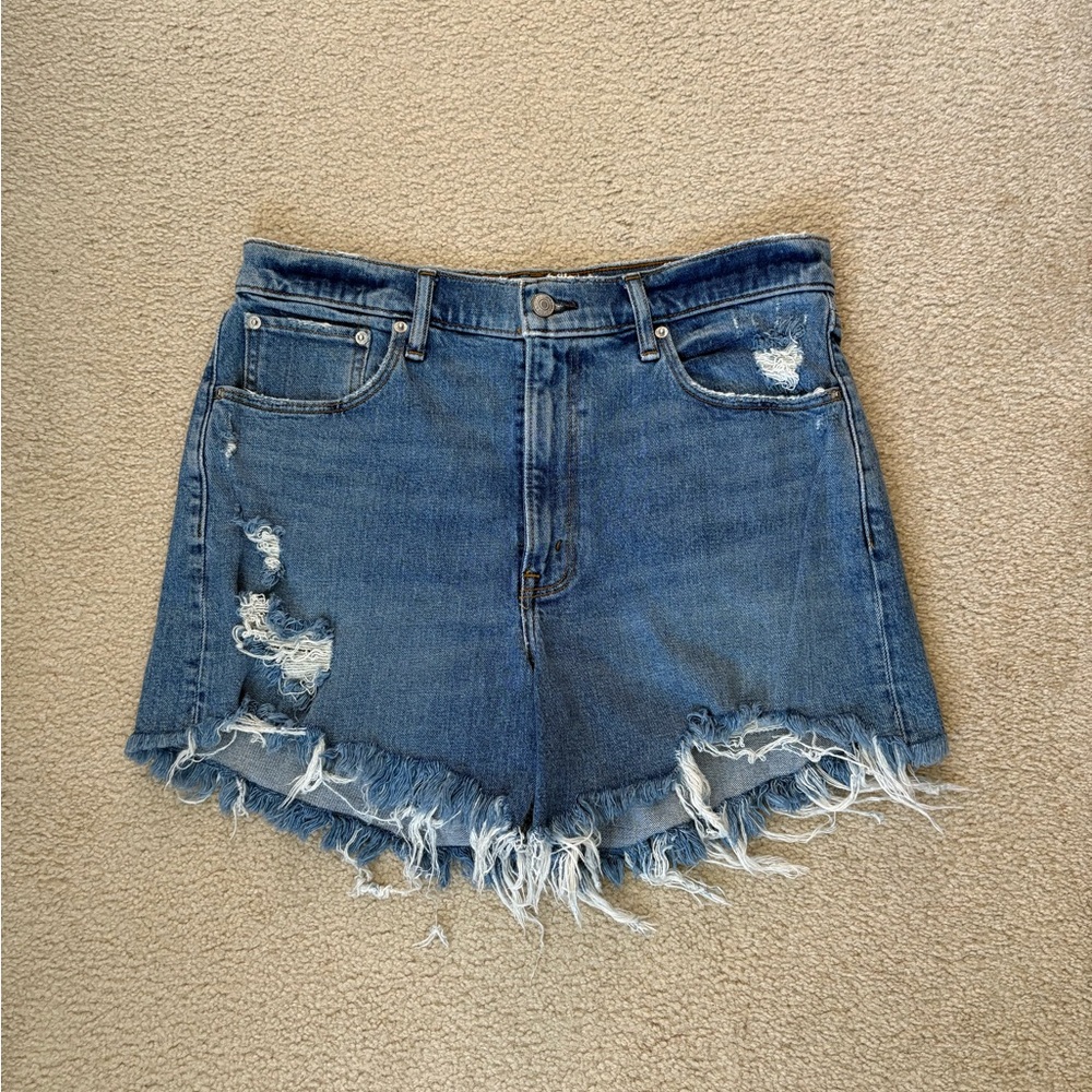 Abercrombie & Fitch High Rise Denim Shorts